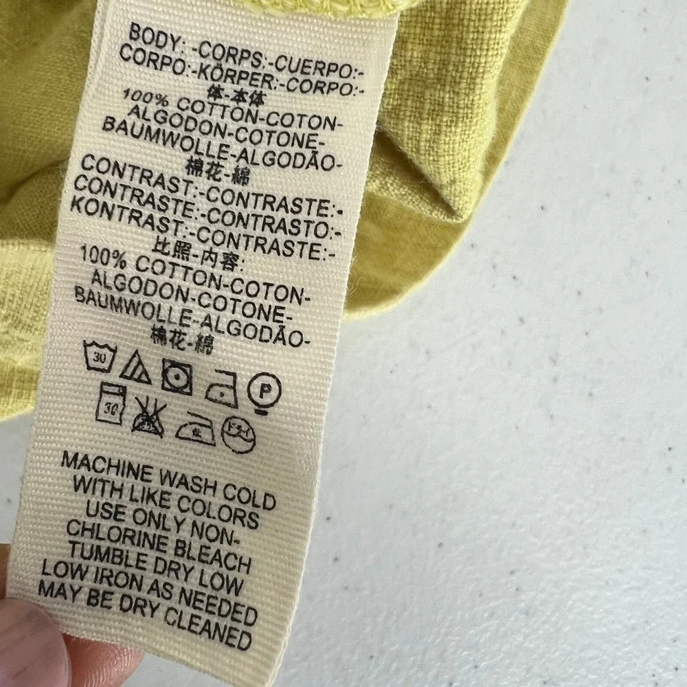 Free People Yellow Paperbag Shorts 0 High Rise Belted Boho Coastal‎ Summer